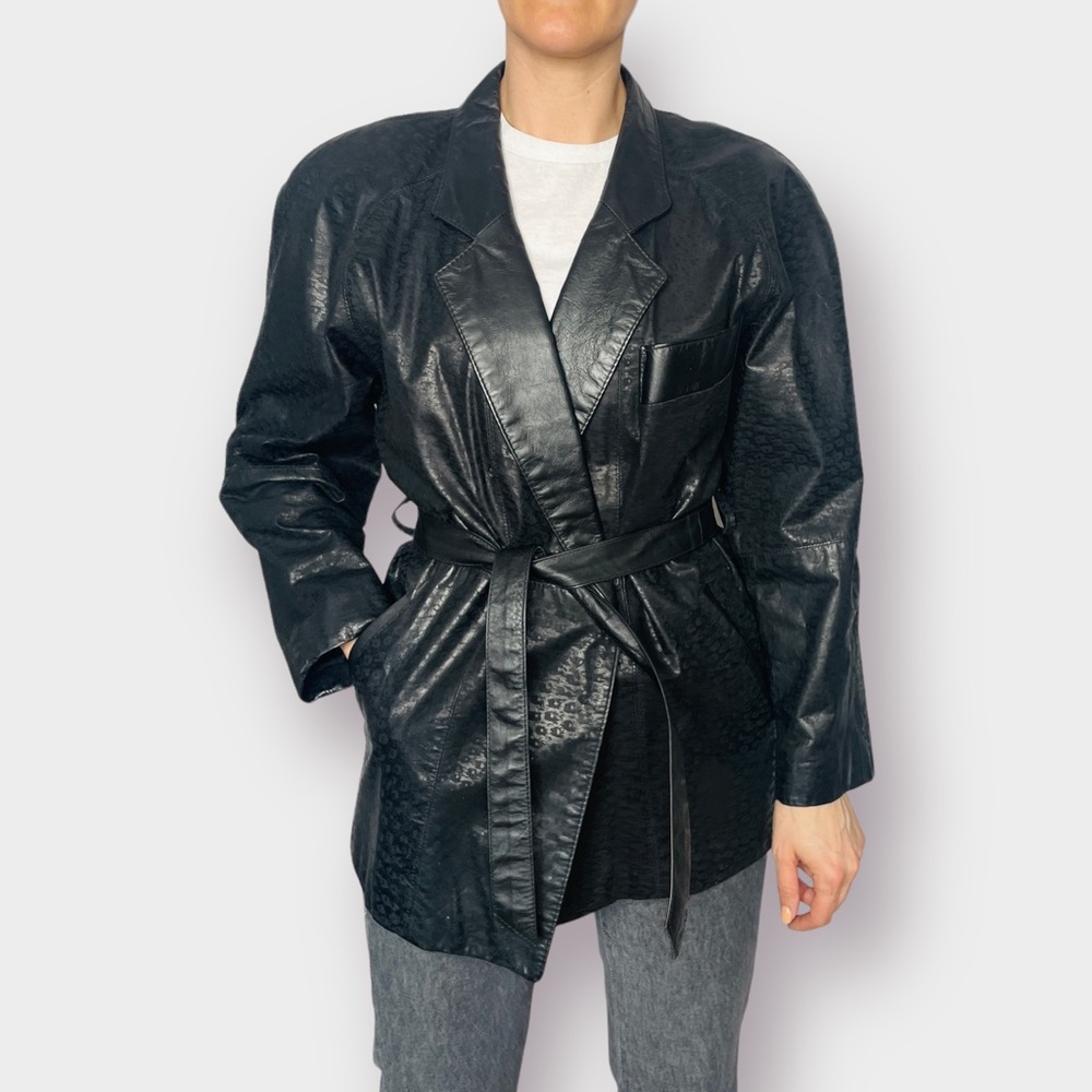 Vintage‎ 80s leather coat